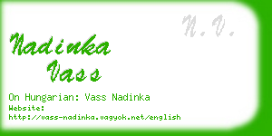 nadinka vass business card